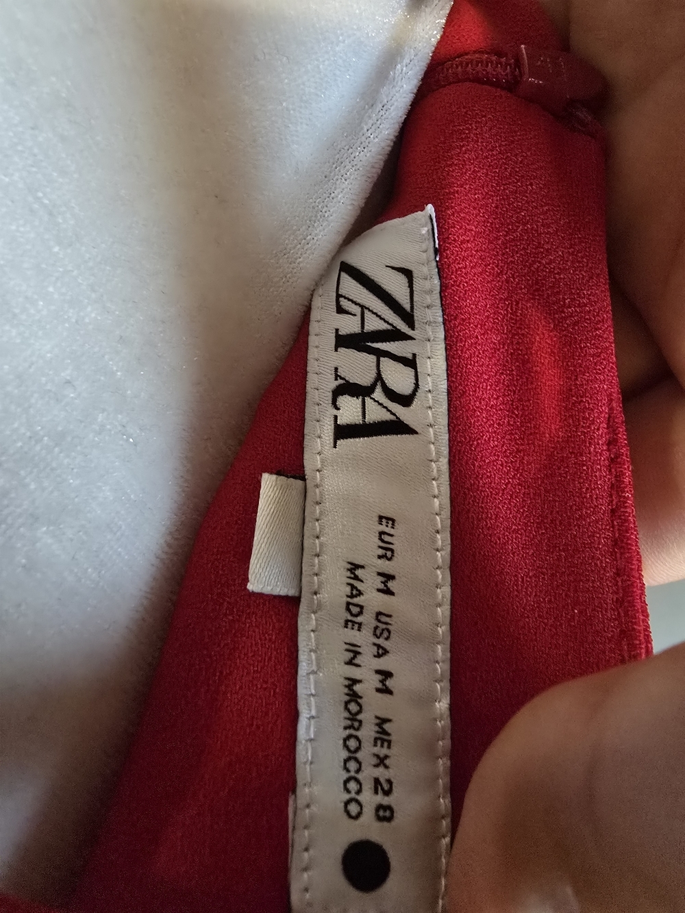 Zara Bold Red Sleeveless Mini Shift Dress - Picture 7 of 8